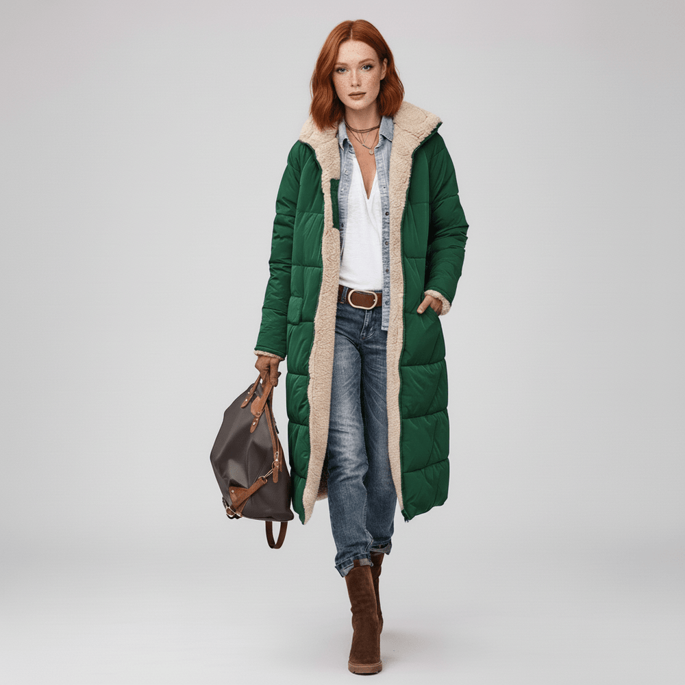 Long Quilted Coat - Alexa - 12