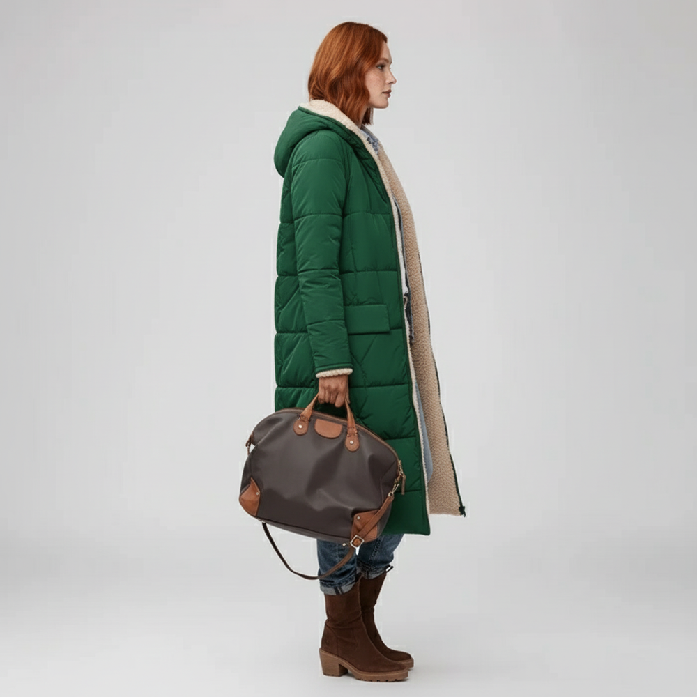 Long Quilted Coat - Alexa - 14