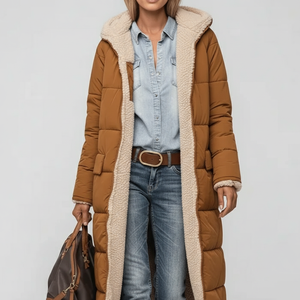 Long Quilted Coat - Alexa - 16