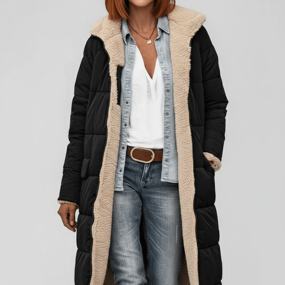 Long Quilted Coat - Alexa - 17