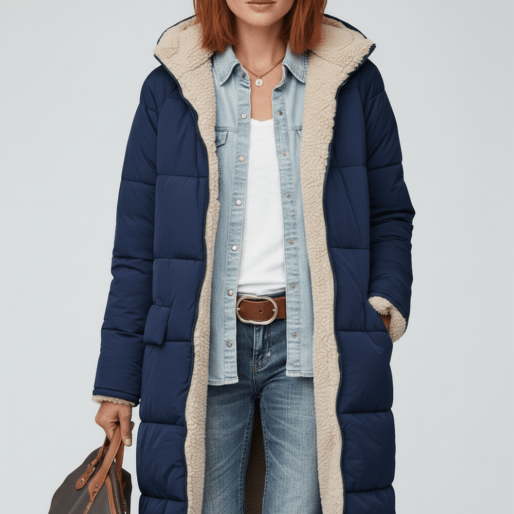 Long Quilted Coat - Alexa