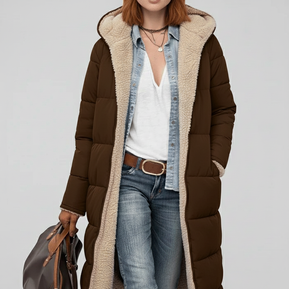 Long Quilted Coat - Alexa - 21