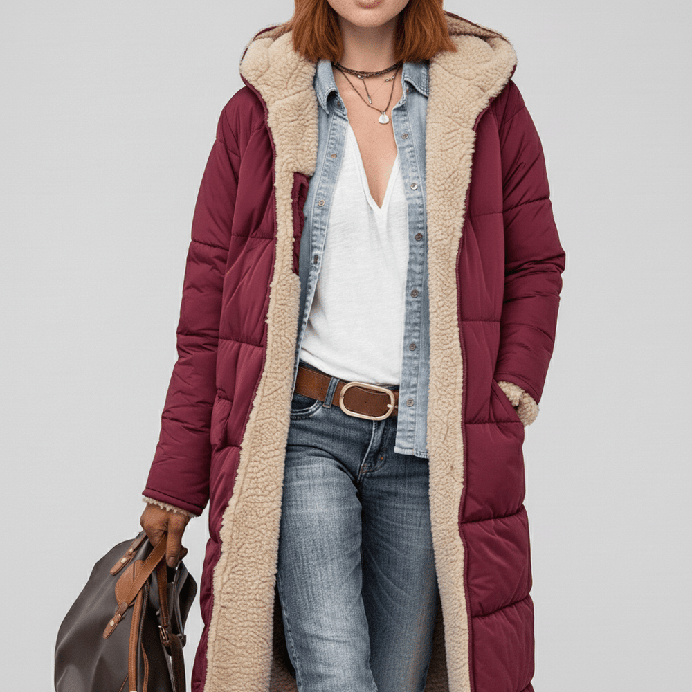 Long Quilted Coat - Alexa - 22
