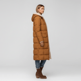 Long Quilted Coat - Alexa - 2