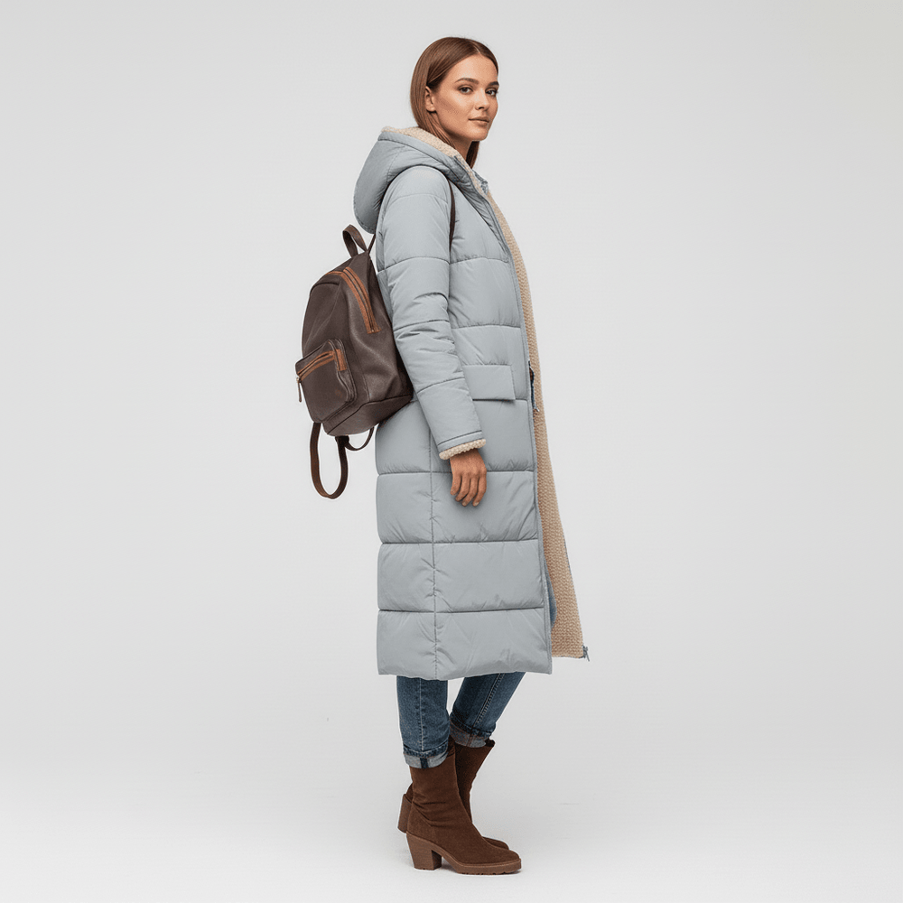Long Quilted Coat - Alexa - 8