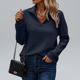 Long Sweater with Zipper - Doris - 5