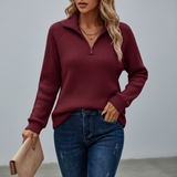 Long Sweater with Zipper - Doris - 7