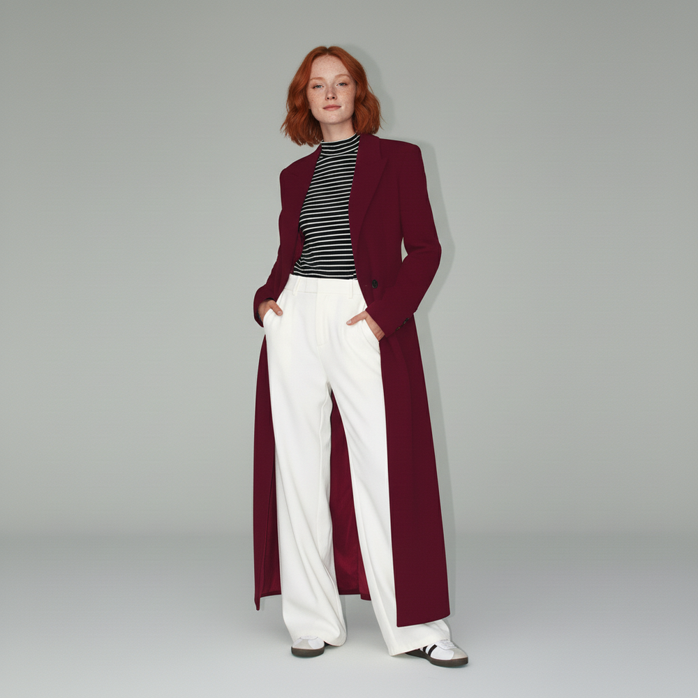 Long Fitted Coat - Colleen - 9
