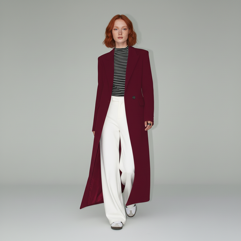 Long Fitted Coat - Colleen - 4