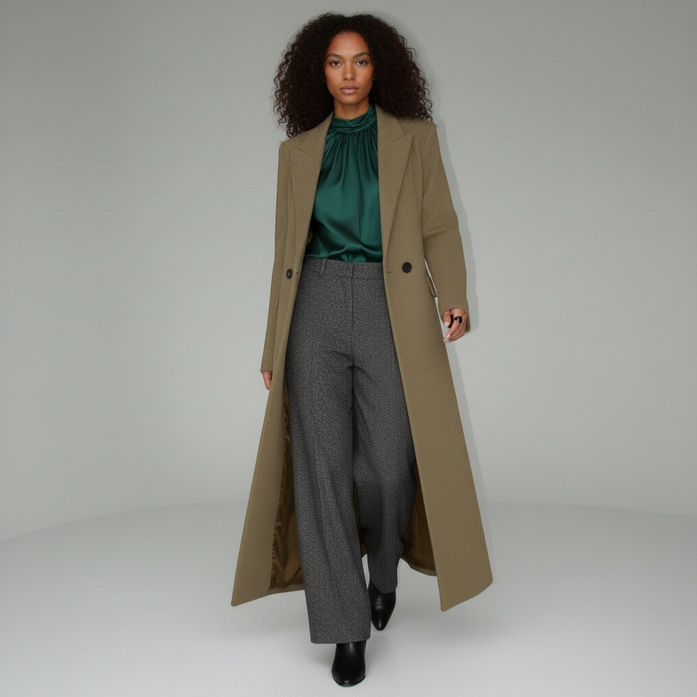 Long Fitted Coat - Colleen - 7