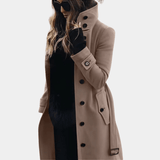 Long Tailored Trench Coat - Alicia - 2