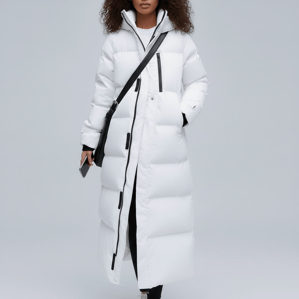Long Padded Hooded Coat - Samantha