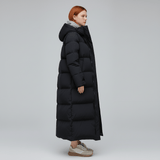 Long Padded Hooded Coat - Samantha - 4