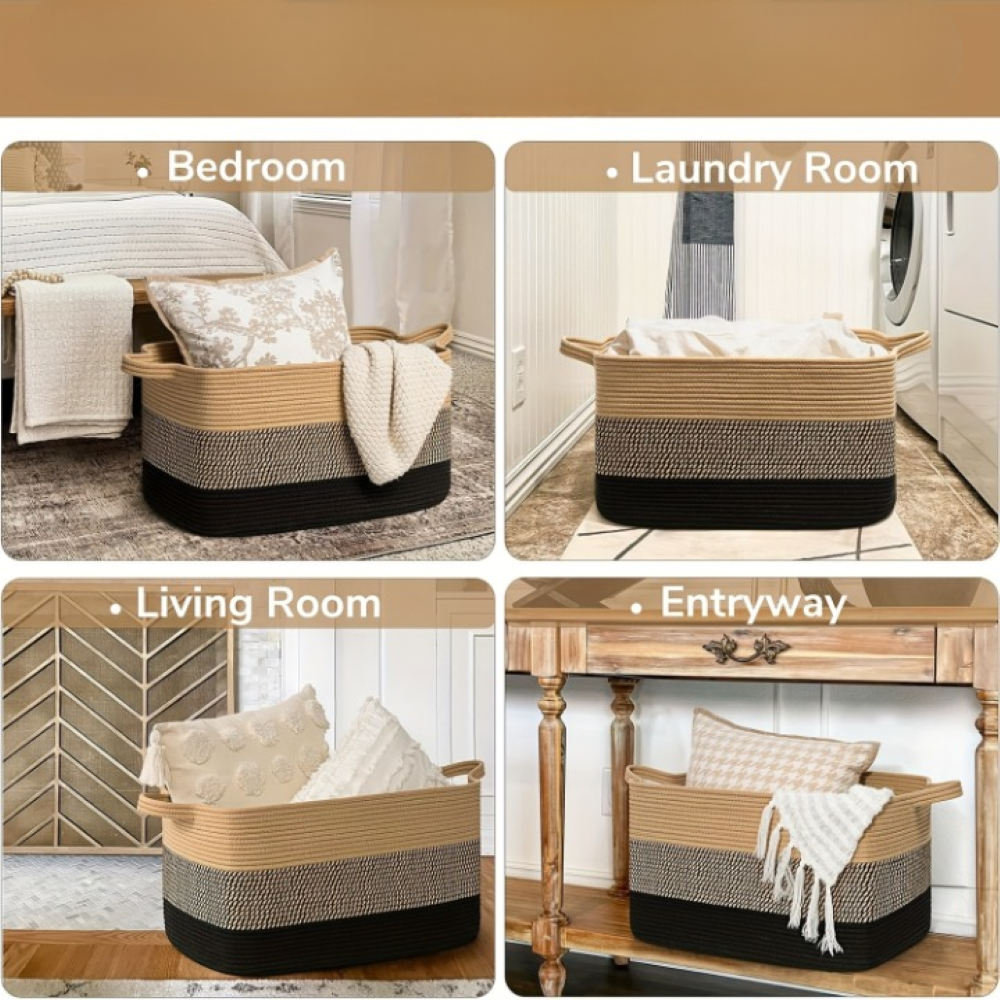 Optimized Product Title: "Großer 55L Aufbewahrungskorb – Robuster und Vielseitiger Aufbewahrungskorb für Zuhause, Büro und mehr" 

This title includes relevant keywords and highlights the product's features and versatility, making it more appealing for Go