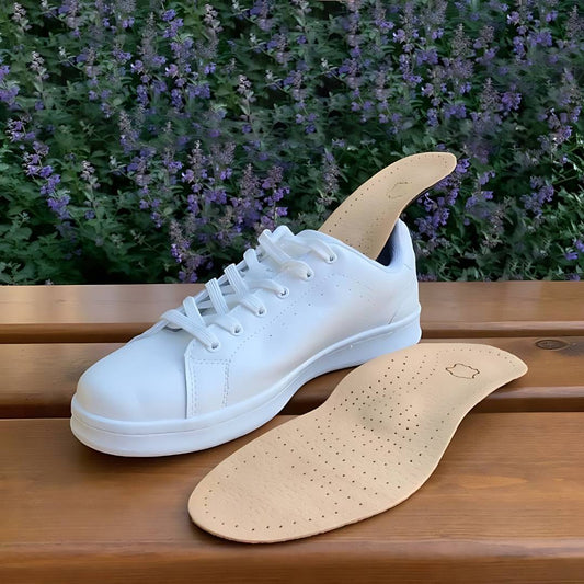 LeatherGuard Orthopedic Leather Shoe Insole | Shock Absorption - Arch Support - Comfortable Insole - Foot Pain Relief - Moisture Wicking Bowlift