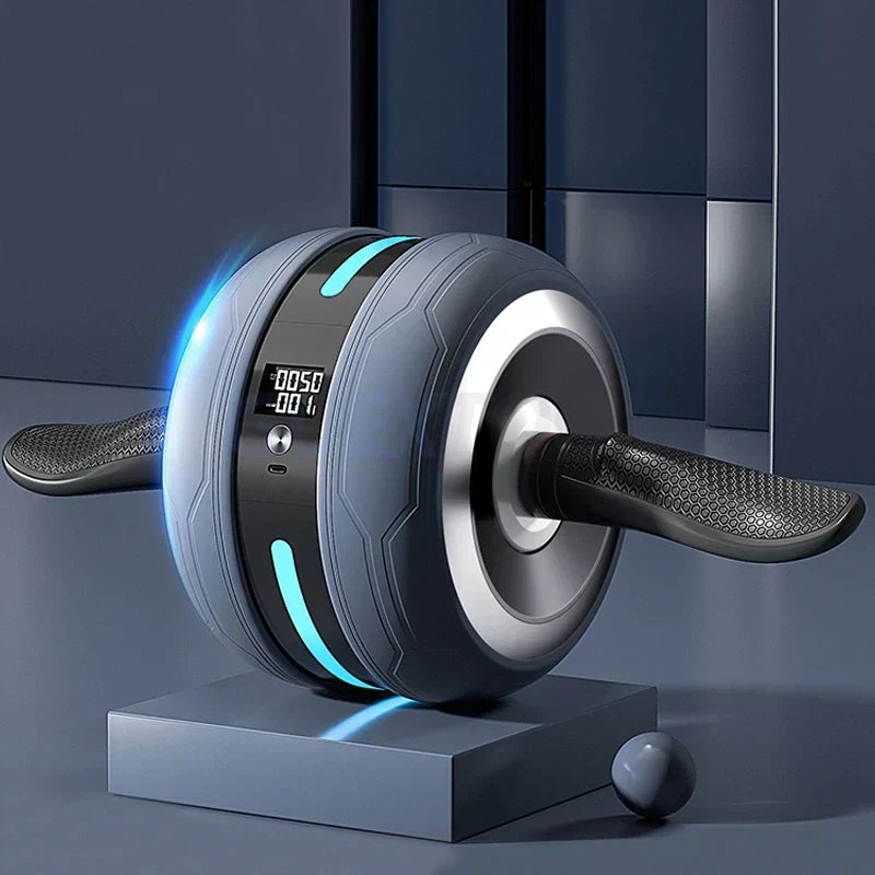 Ab Roller Wheel – Automatic Rebound, Rep Counter & Non-Slip Core Trainer