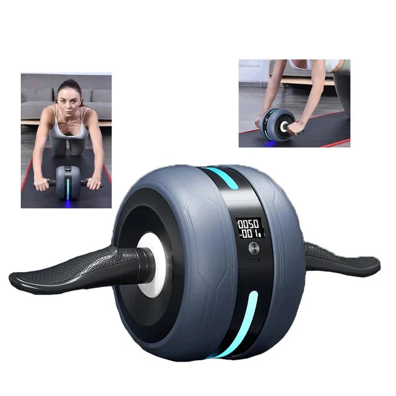 Ab Roller Wheel – Automatic Rebound, Rep Counter & Non-Slip Core Trainer