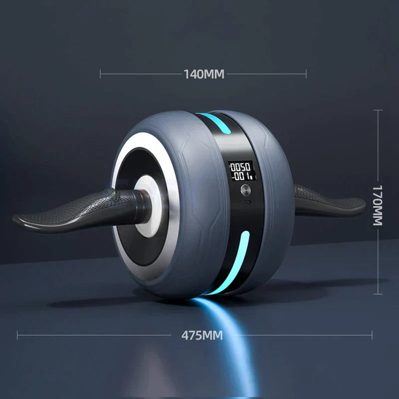 Ab Roller Wheel – Automatic Rebound, Rep Counter & Non-Slip Core Trainer
