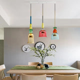 Glass Pendant Light – Colored Shade, E27 Socket & Adjustable 120cm Cord