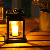 Solar Candle Lantern – Flickering LED, Waterproof & Warm White