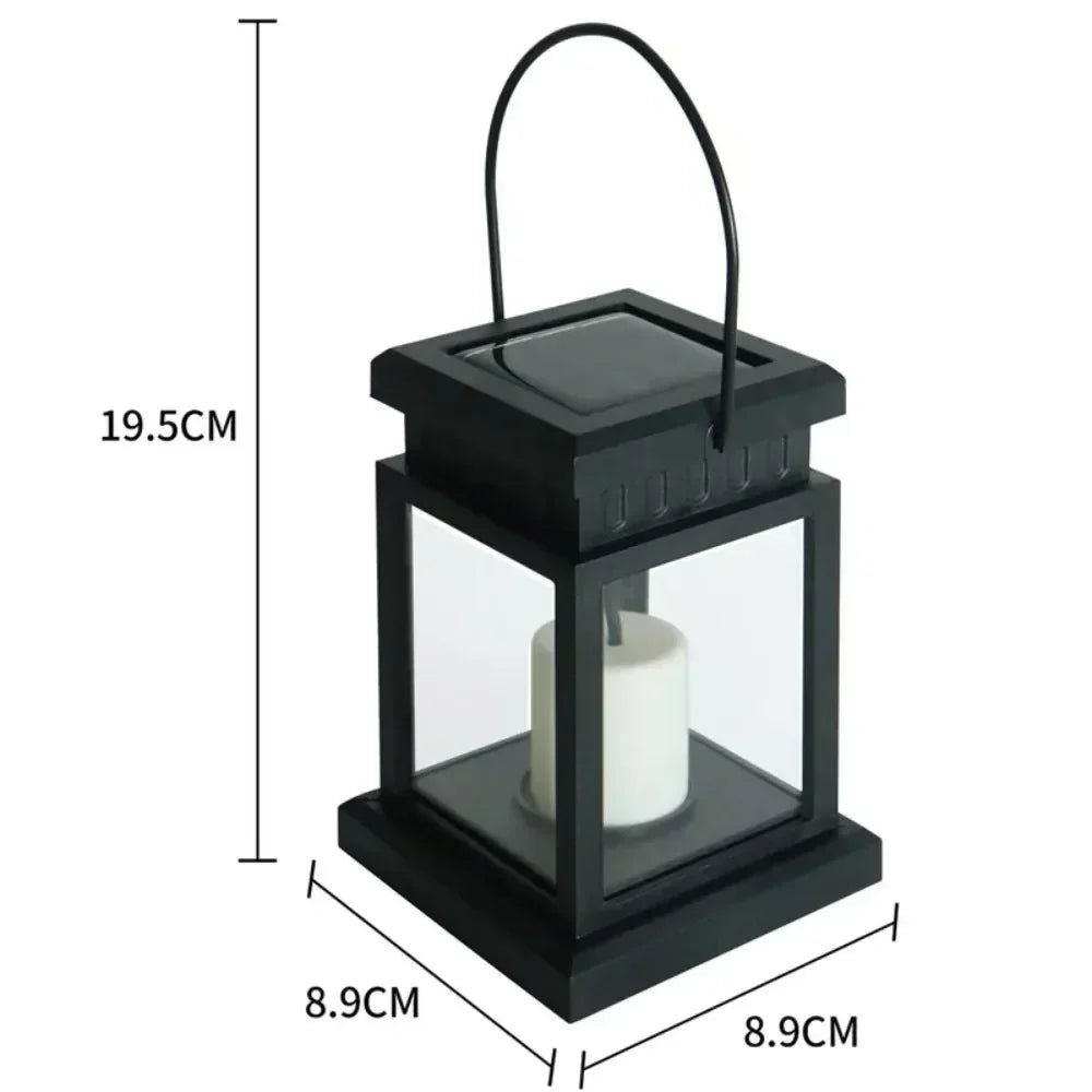Solar Candle Lantern – Flickering LED, Waterproof & Warm White