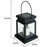 Solar Candle Lantern – Flickering LED, Waterproof & Warm White