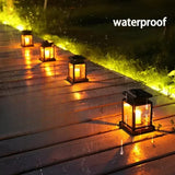Solar Candle Lantern – Flickering LED, Waterproof & Warm White