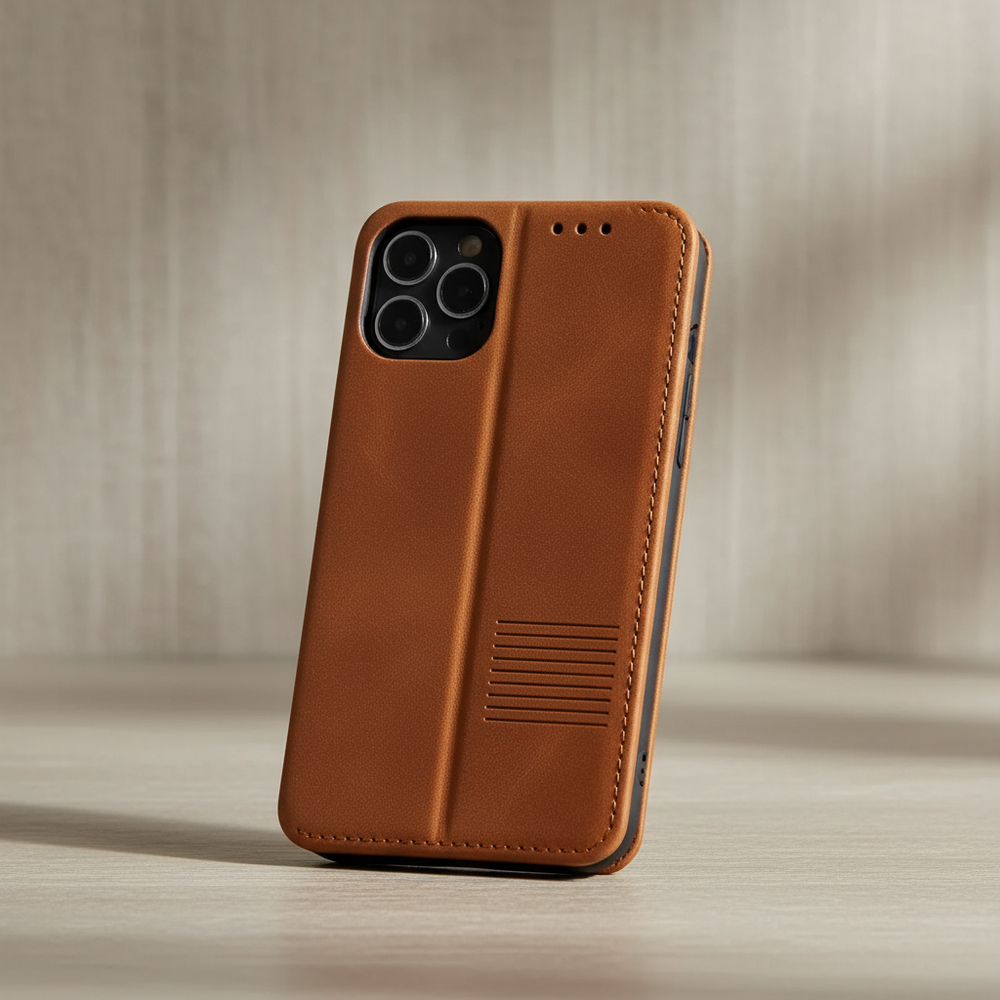 LeatherFoliox – Leather Flip Case with Card Slot
