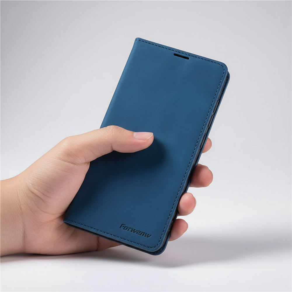 LeatherFoliox – Leather Flip Case with Card Slot