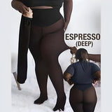 Leggings Thermal Tights Sheer Look Winter Lined Leggings