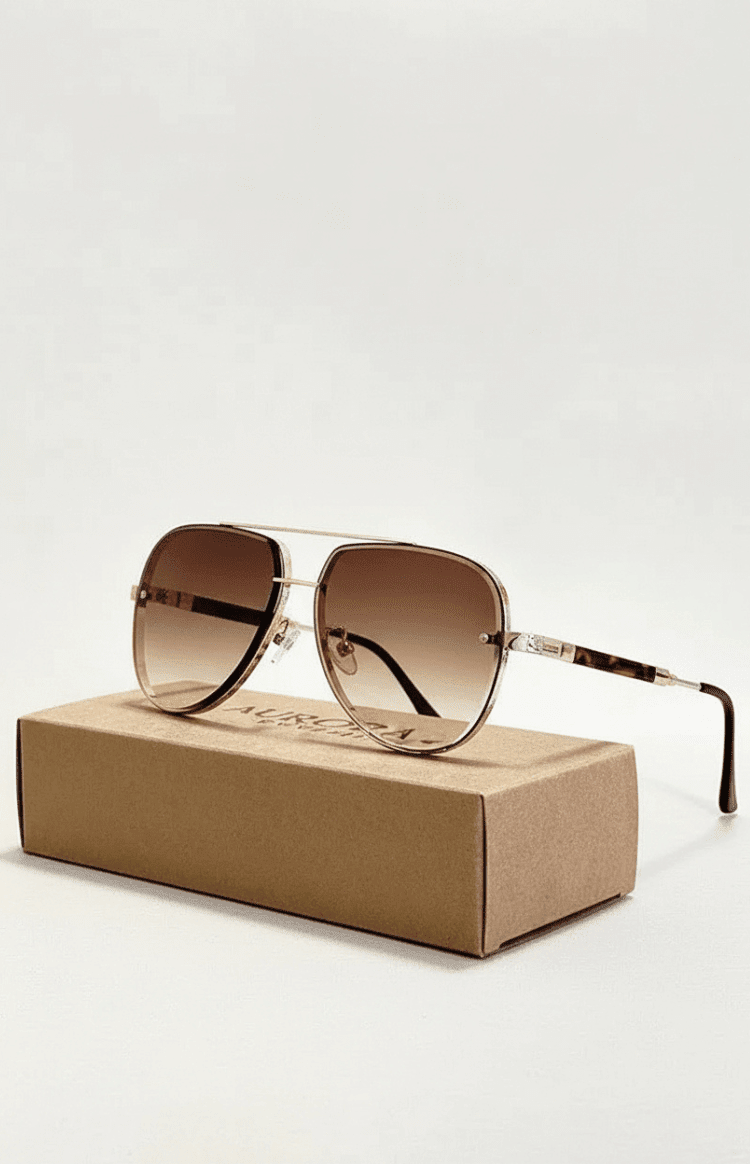 Aviator Sunglasses – UV400 Protection, Anti-Reflective Lenses & Lightweight Frame