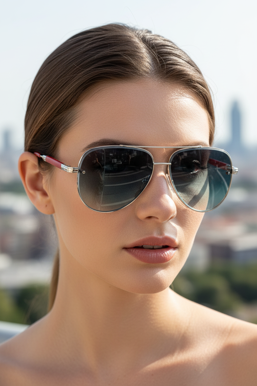 Aviator Sunglasses – UV400 Protection, Anti-Reflective Lenses & Lightweight Frame