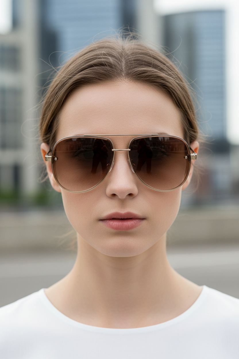 Aviator Sunglasses – UV400 Protection, Anti-Reflective Lenses & Lightweight Frame