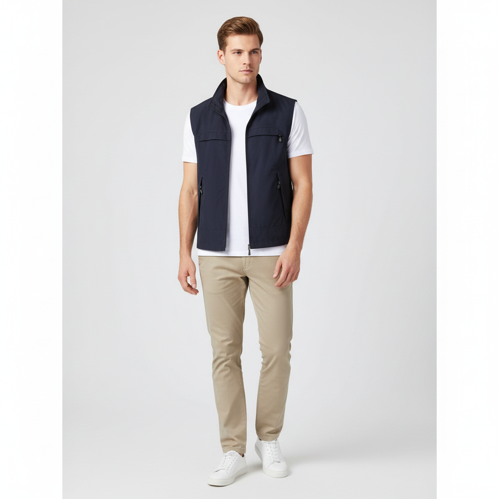 Vinny - Lightweight Breathable Men's Vest - Navy
