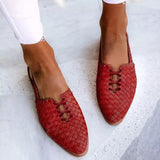 Handwoven Leather Slippers for Women - Clara