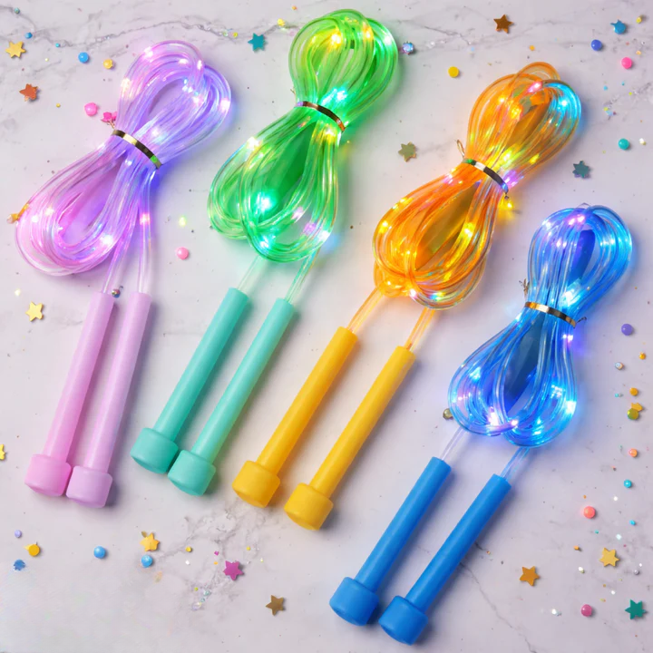 LED Jump Rope – Glowing Light Effect, Adjustable Length & Non-Slip Handles