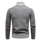 Knitted Men's Sweater with Half Zip - Cedric