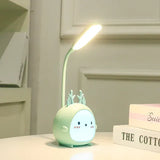 Cartoon LED Schreibtischlampe mit Flexiblem Hals – Augenschonendes Sanftlicht für Kinder und Erwachsene