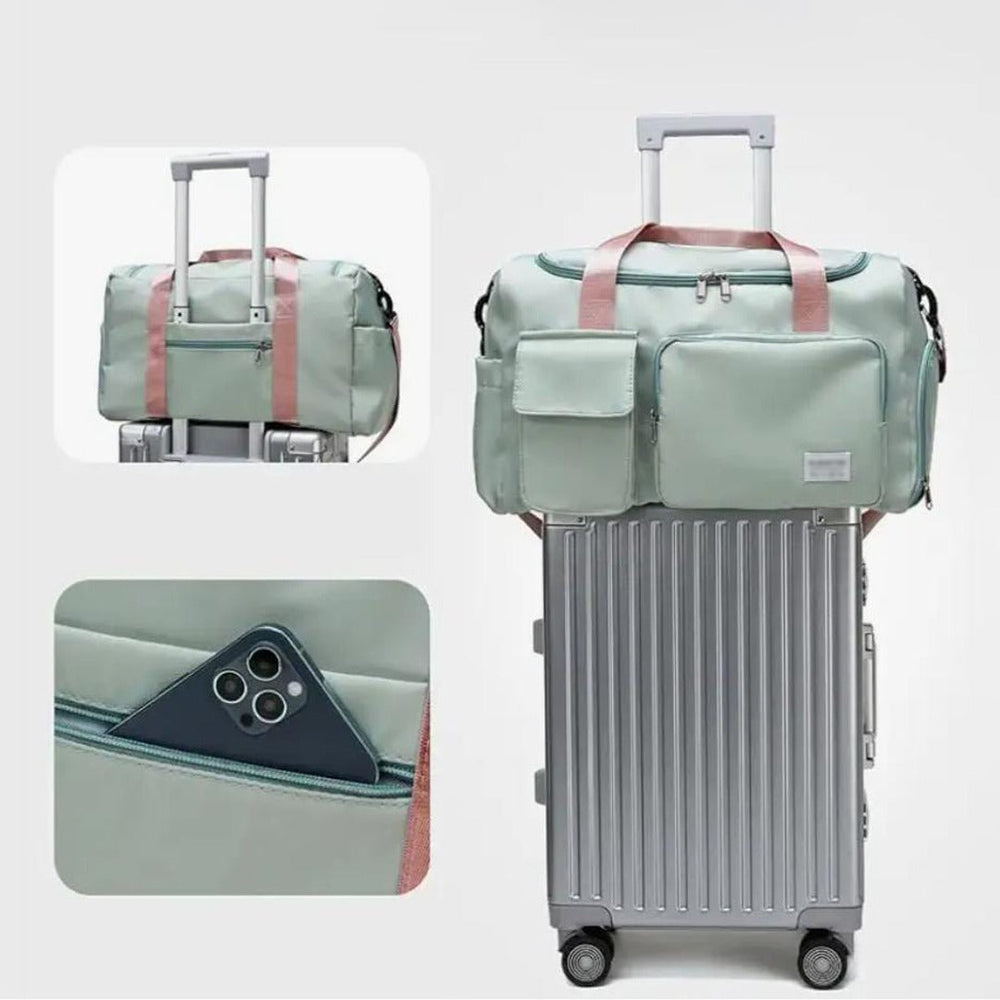 BowLift | Multi-Pocket Travel Bag, Sports and Gym Duffle with Separate Shoe Compartment