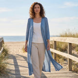 Lightweight Long Open – Front Cardigan – Cora