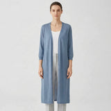 Lightweight Long Open – Front Cardigan – Cora
