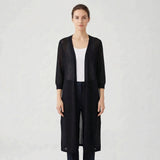 Lightweight Long Open – Front Cardigan – Cora