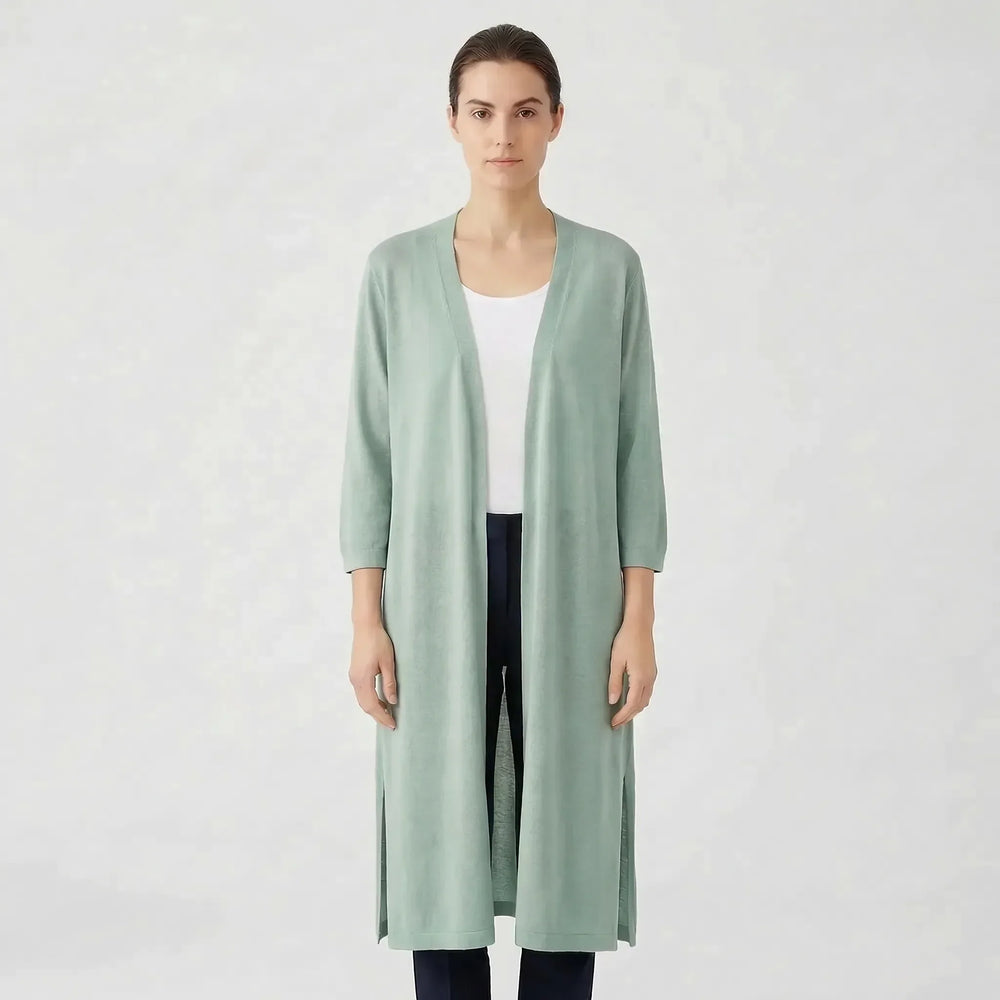 Lightweight Long Open – Front Cardigan – Cora