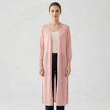 Lightweight Long Open – Front Cardigan – Cora