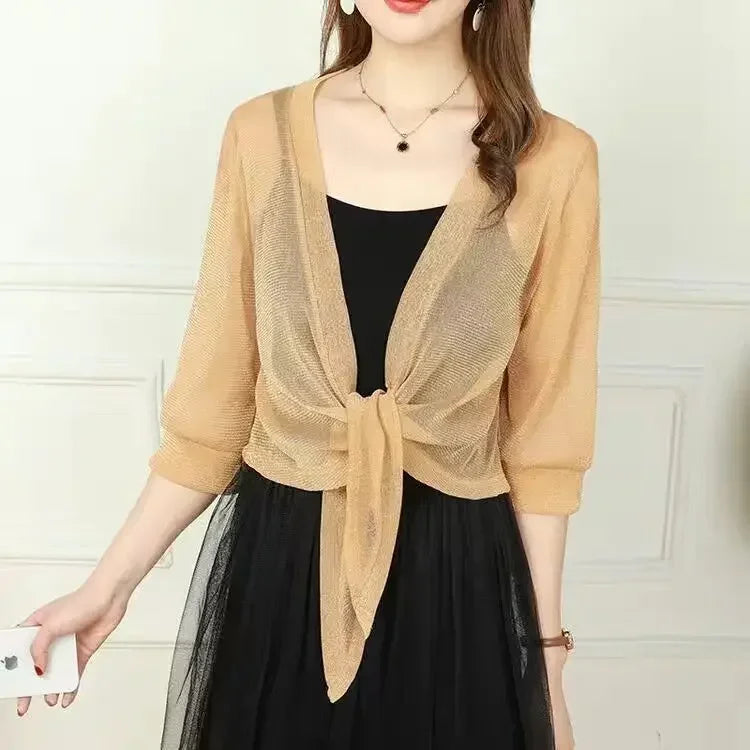 Lightweight Sparkly Shrug Cardigan – Kristi