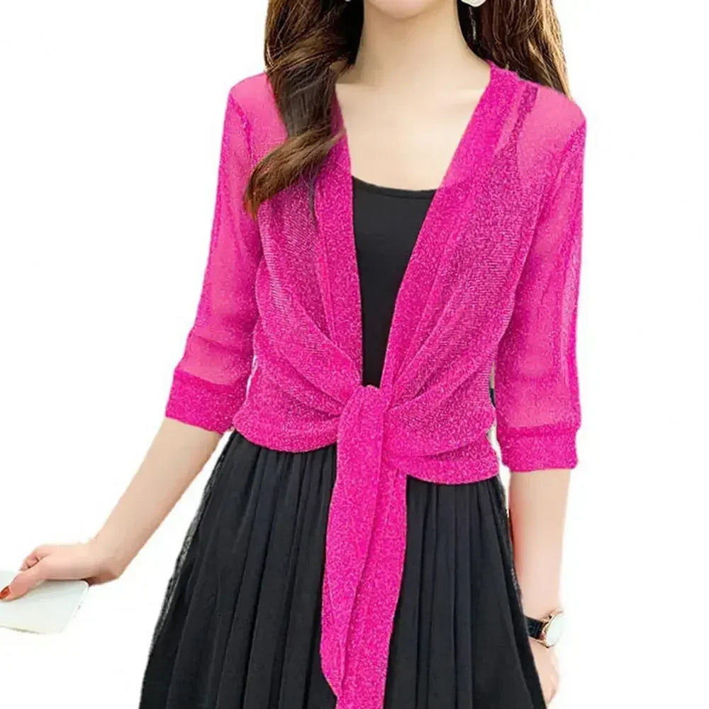 Lightweight Sparkly Shrug Cardigan – Kristi