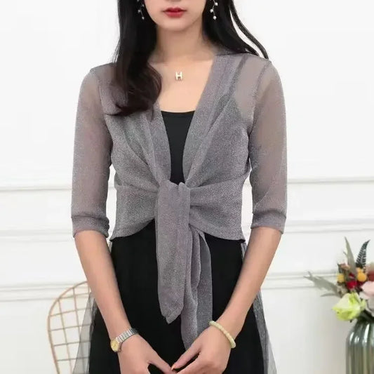 Lightweight Sparkly Shrug Cardigan – Kristi