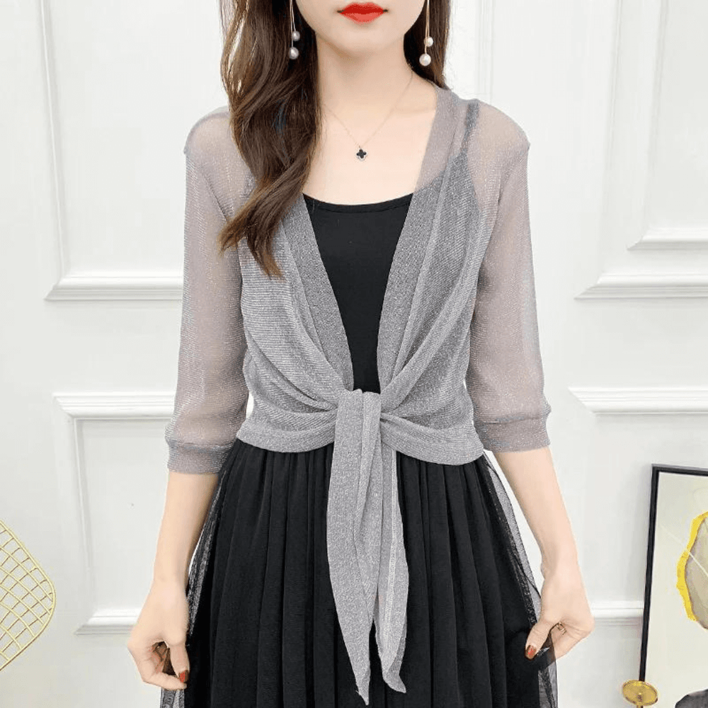 Lightweight Sparkly Shrug Cardigan – Kristi