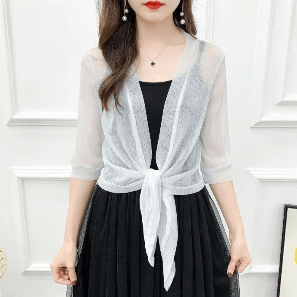 Lightweight Sparkly Shrug Cardigan – Kristi