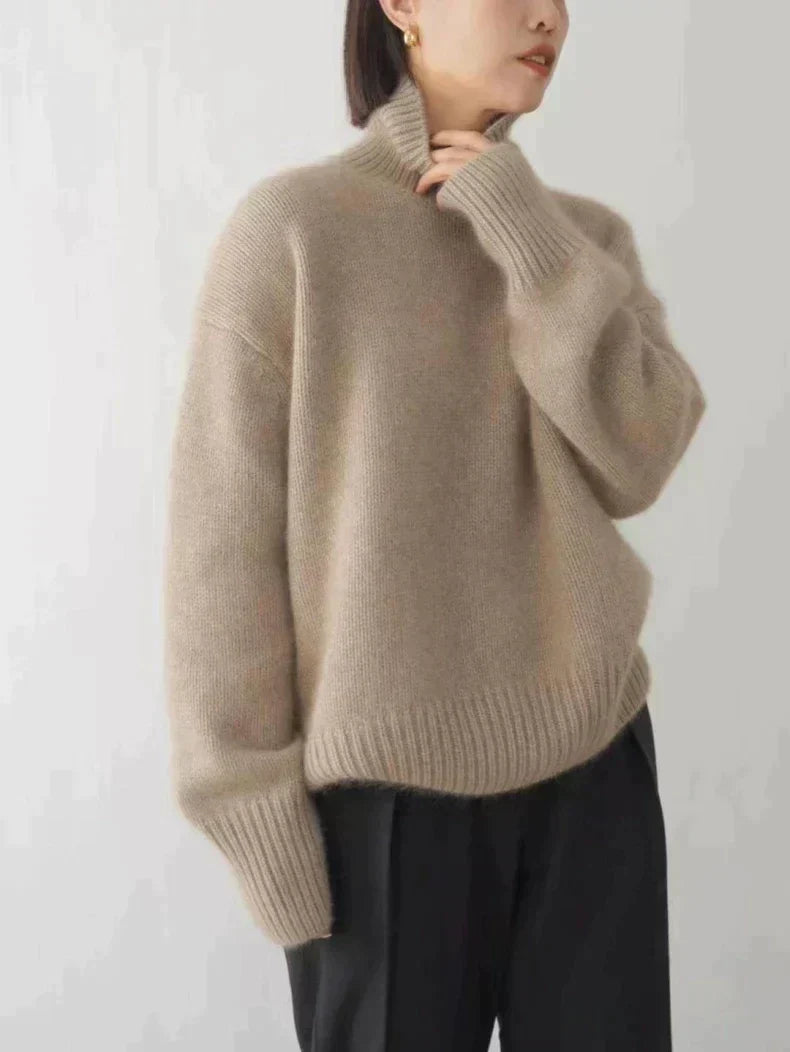 Seraphina – Soft Cashmere Women's Turtleneck Sweater